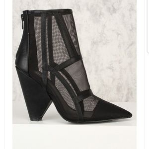 Black Mesh Bootie
